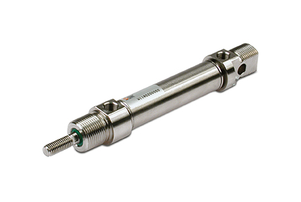 ISO 6432 stainless steel cylinders, diameters from 16 to 25 mm